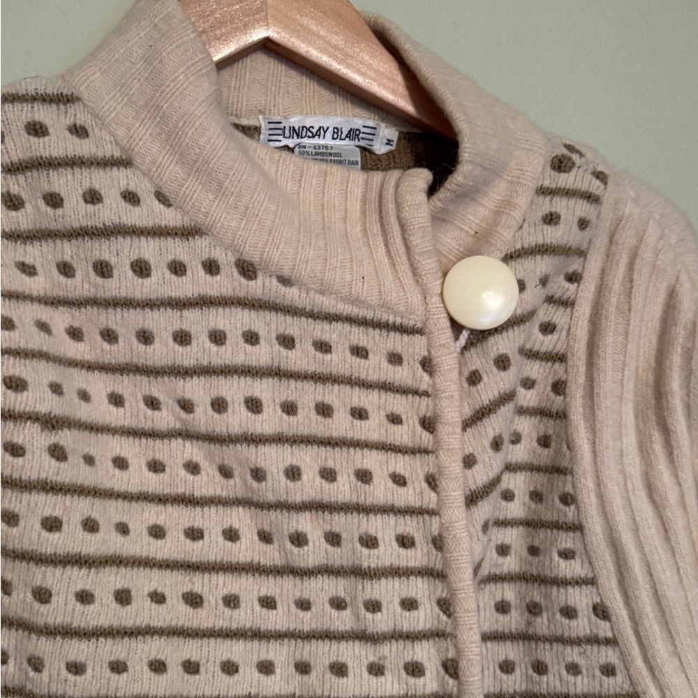 Vintage Lindsay Blair Lambswool/Angora Cardigan